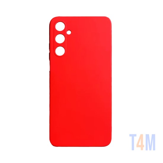 Capa de Silicone com Moldura de Câmera para Samsung Galaxy A05s Vermelho